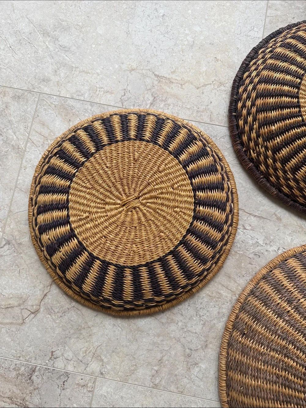 Vintage Woven Baskets Set of 3